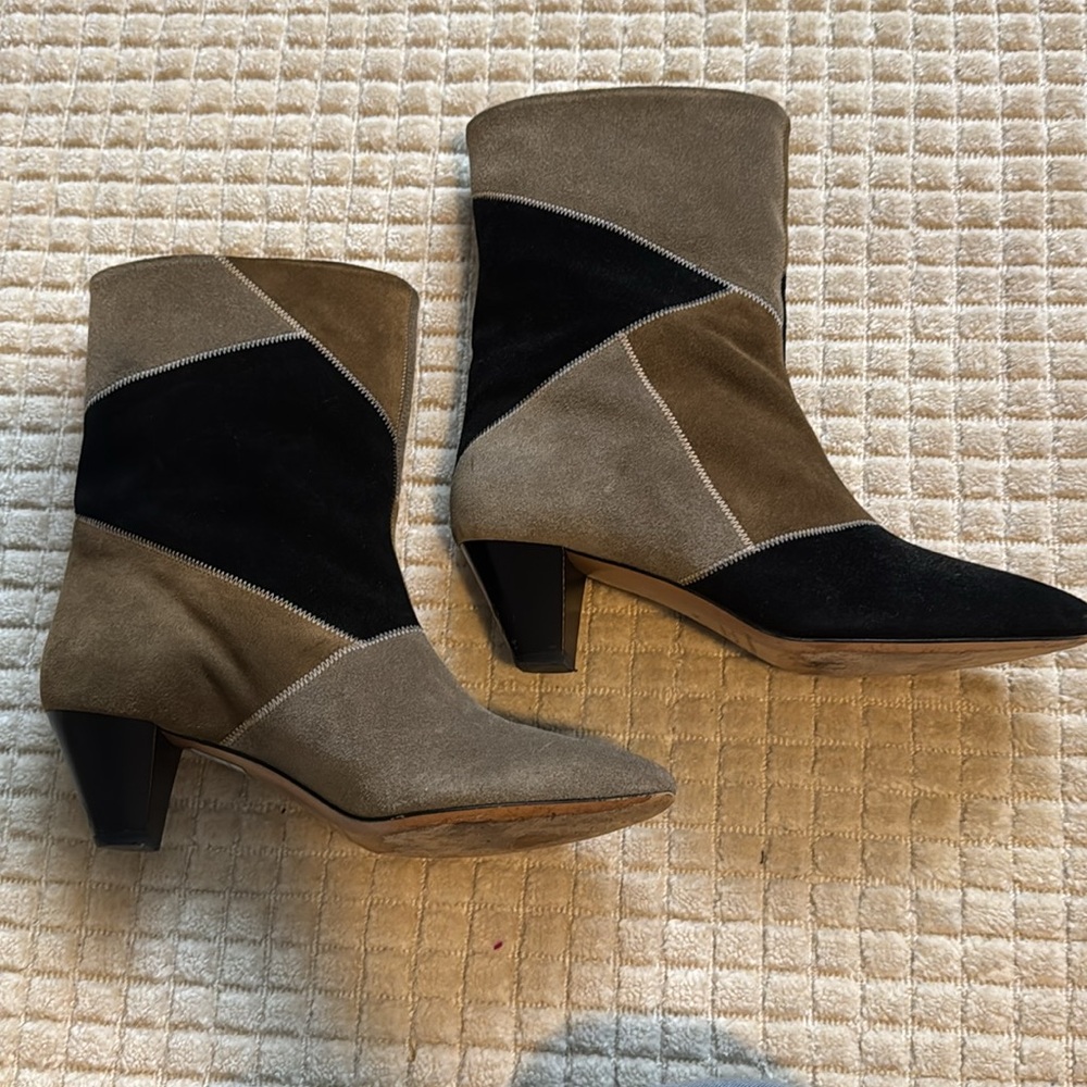 Isabel Marant suede patchwork boots 39